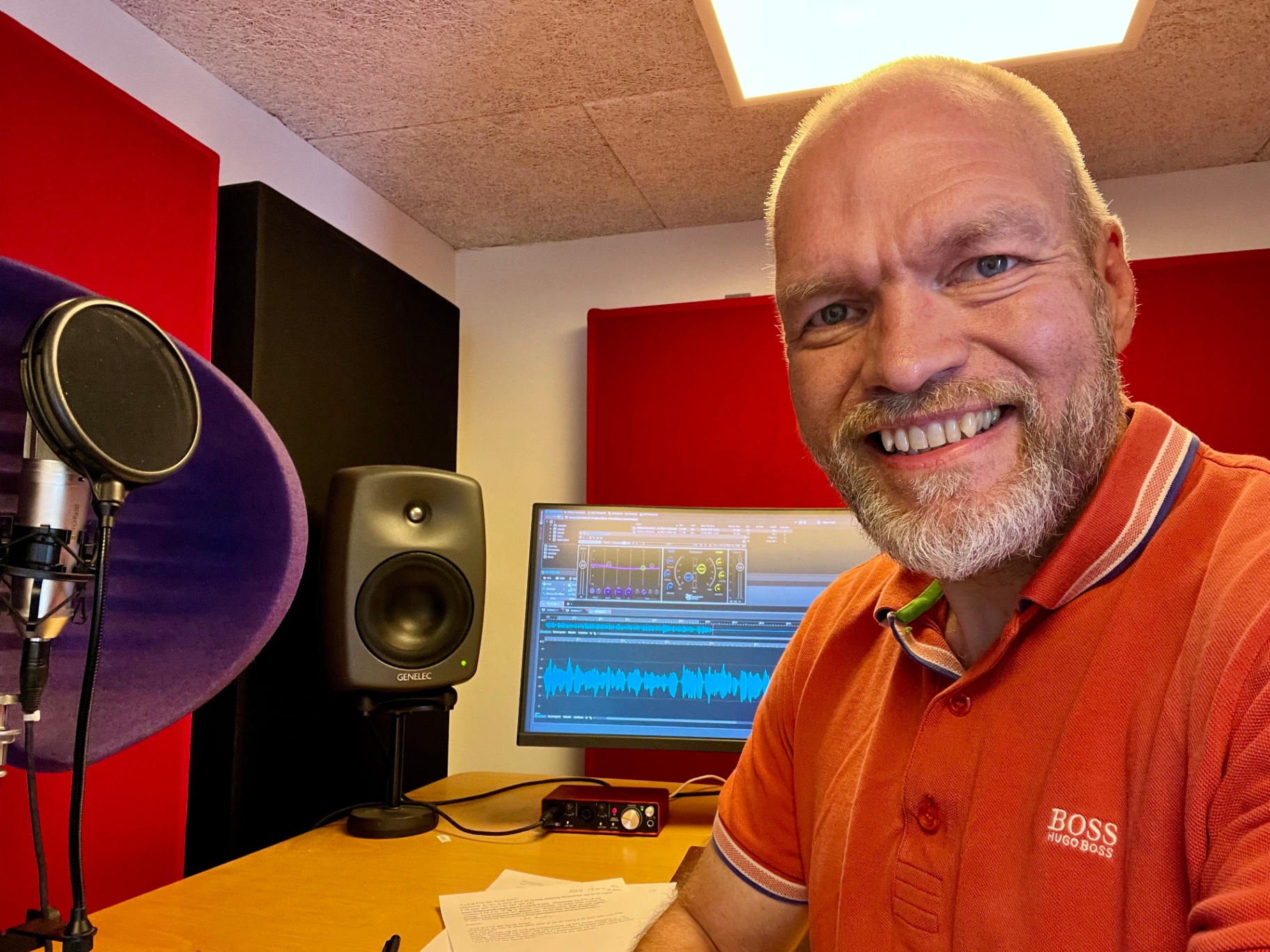 Martin Sloth i studiet
